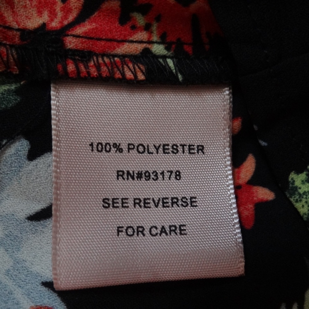 Philosophy Black Floral Blouse Top - Picture 5 of 5